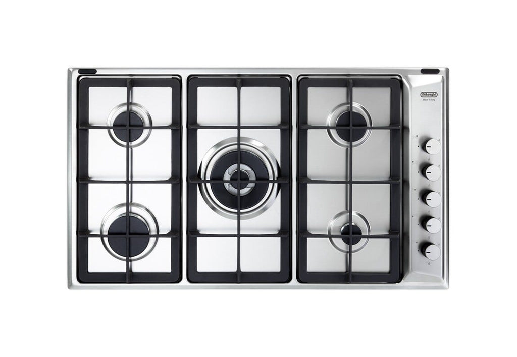 De Longhi IL59PROND Piano cottura a gas 5 fuochi cm. 86 - inox