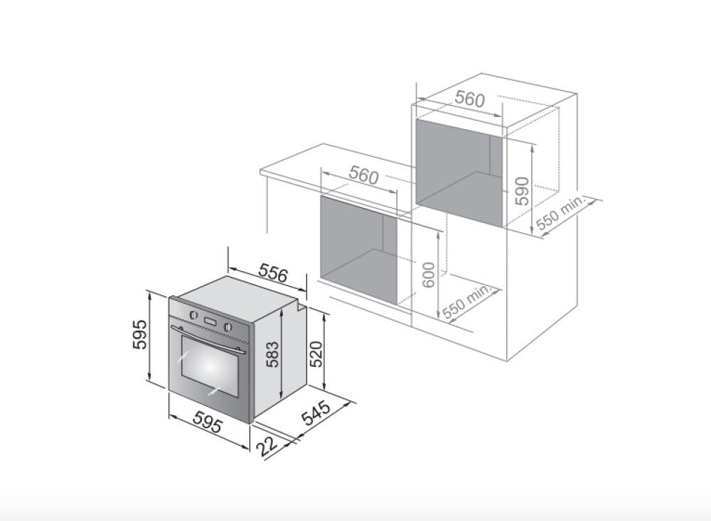 De Longhi CM9LW Country Forno elettrico cm. 60 - bianco