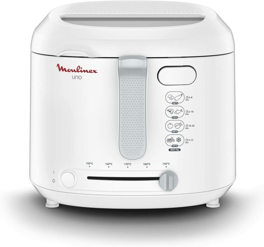 Moulinex AF203110 UNO DEEP FRYER Friggitrice elettrica - bianco