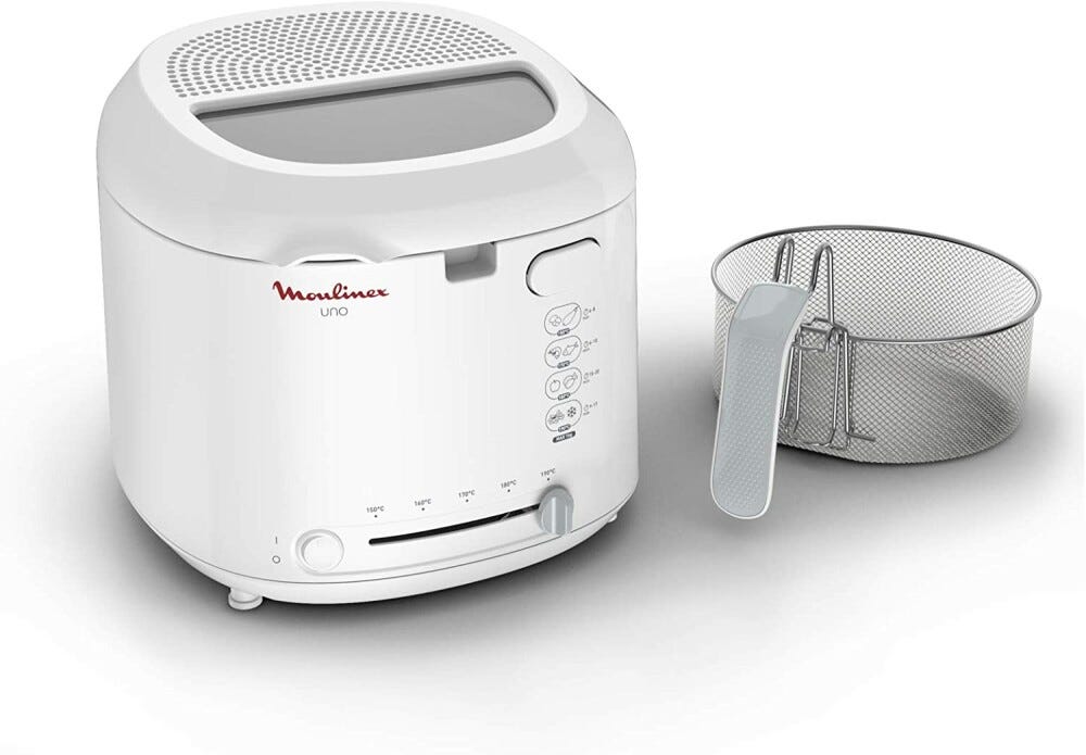 Moulinex AF203110 UNO DEEP FRYER Friggitrice elettrica - bianco