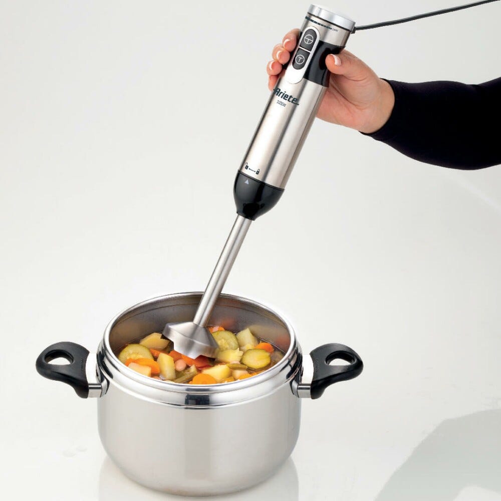 Ariete 898/1 4 Blades Multiprep 7in1 Frullatore a immersione 1000W - inox