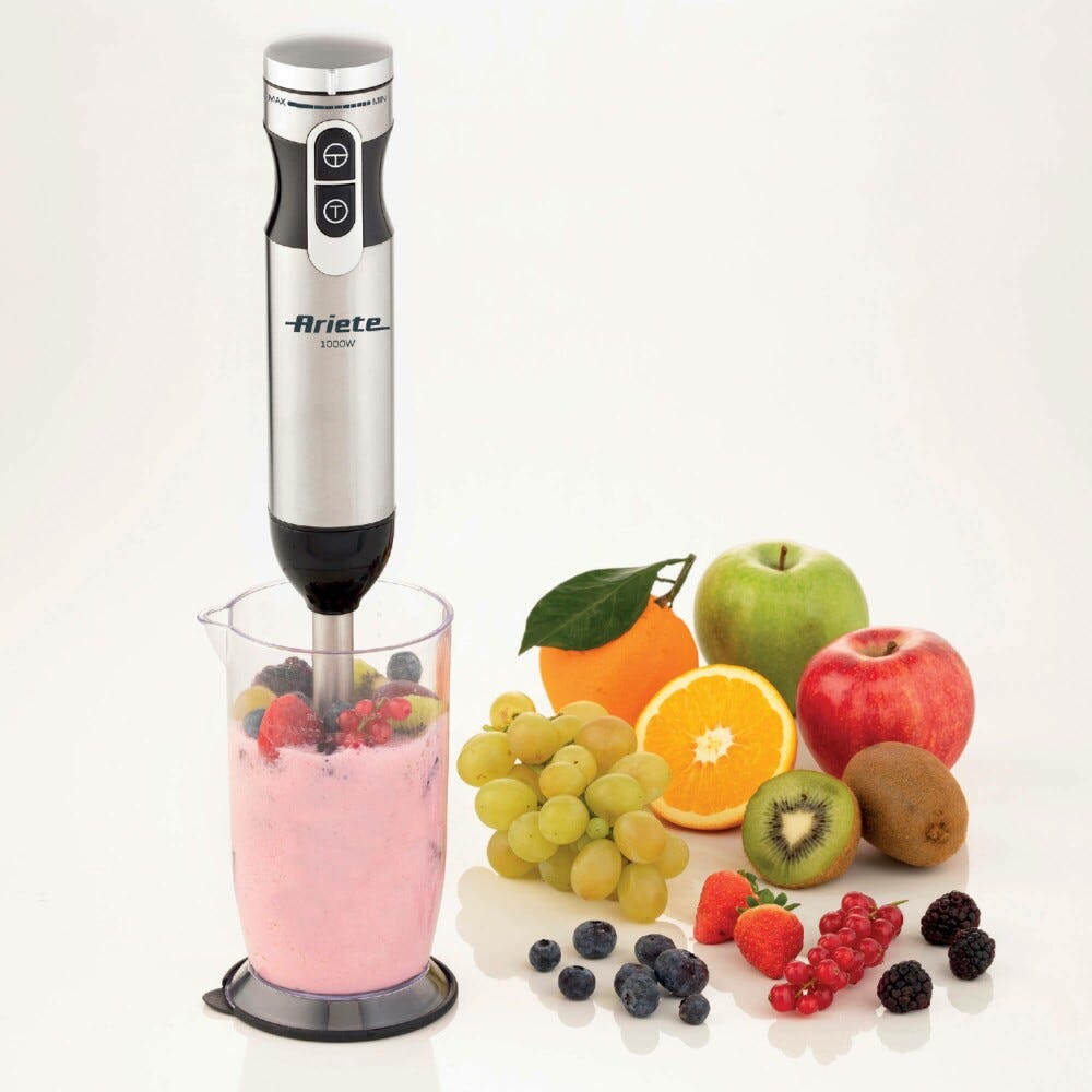 Ariete 898/1 4 Blades Multiprep 7in1 Frullatore a immersione 1000W - inox