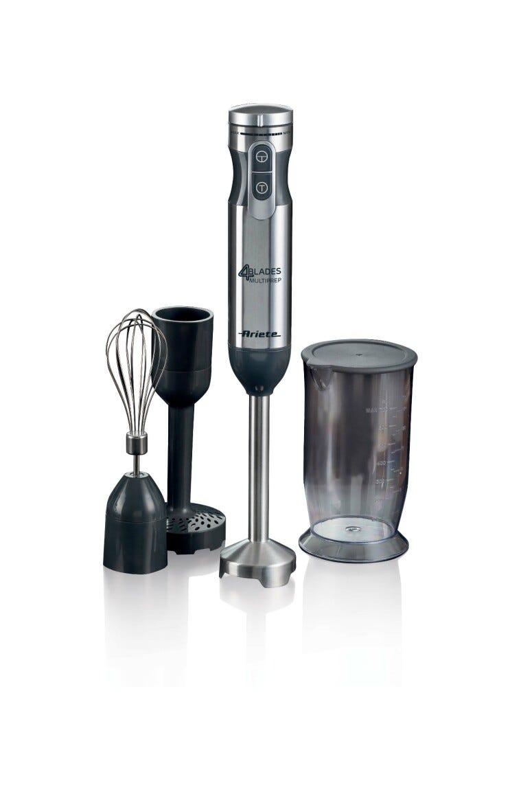 Ariete 898/1 4 Blades Multiprep 7in1 Frullatore a immersione 1000W - inox
