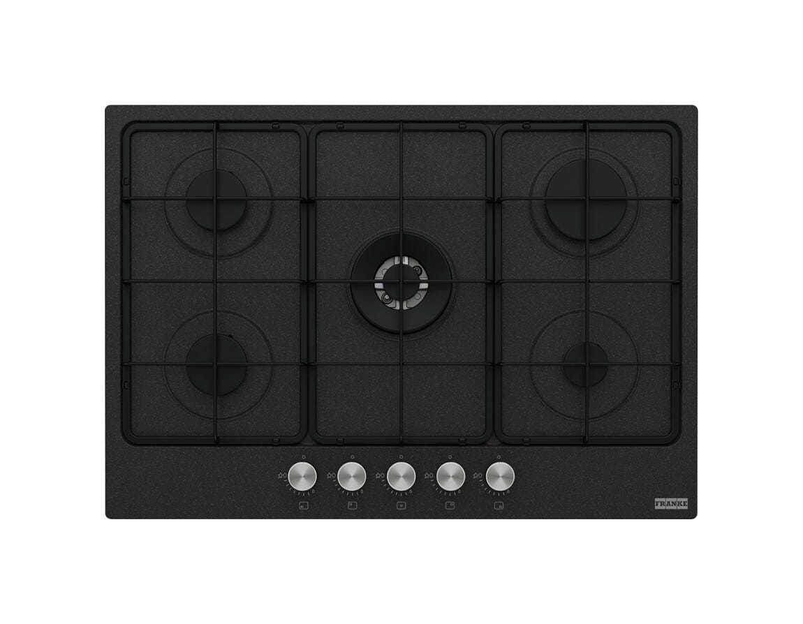 Franke FHSM 755 4G DC ON E Smart 750 Piano cottura a gas cm. 73 - nero