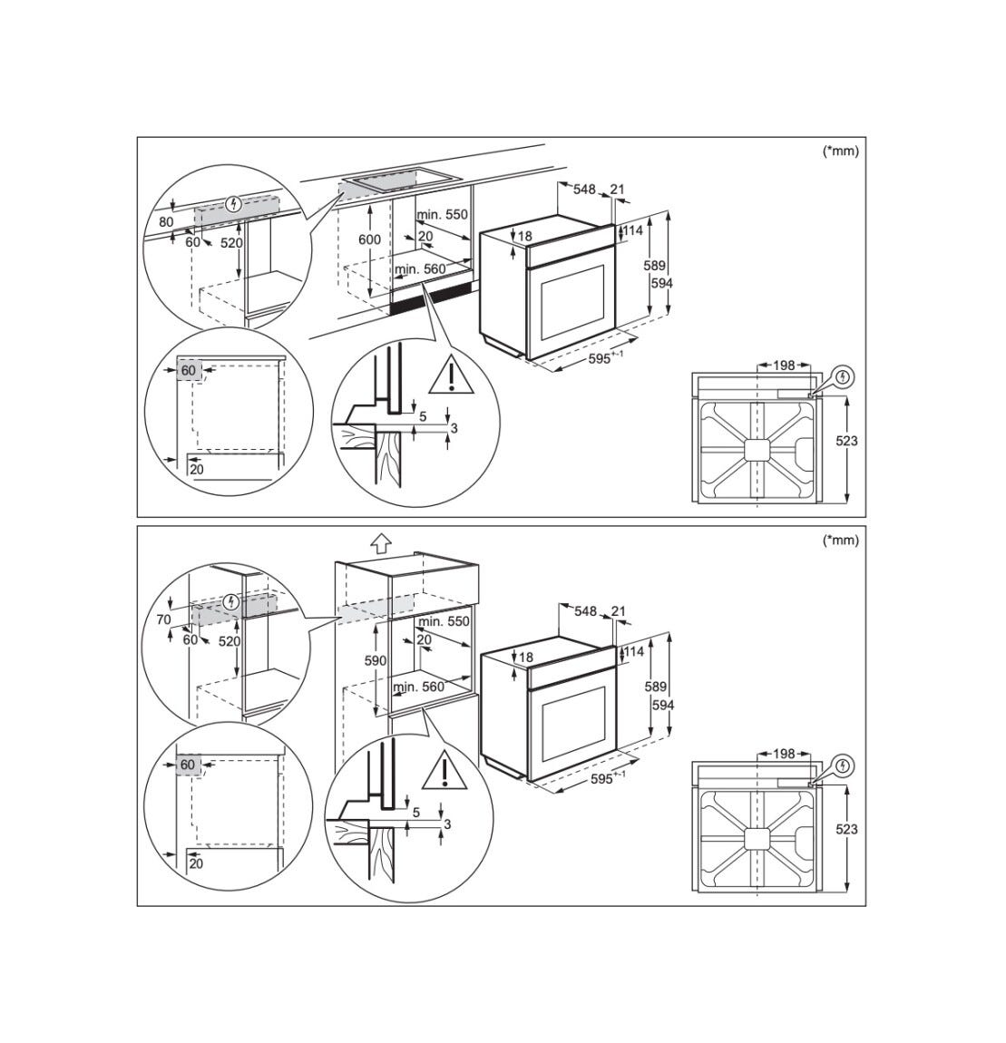 Electrolux EOF4P56X Surround Cook 600 Forno elettrico pirolitico cm. 59 - inox antimpronta