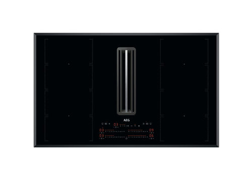 AEG CCE84779FB Piano cottura a induzione con cappa integrata - 83 cm - nero