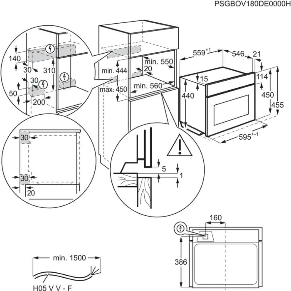 AEG KMK721880W Serie 6000 Forno a microonde con grill - bianco
