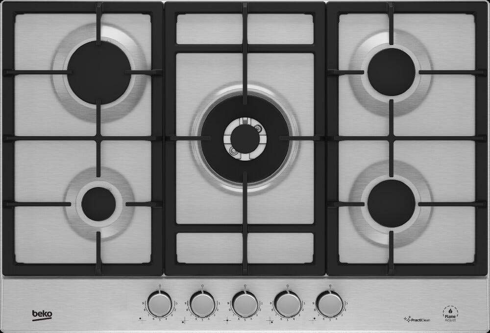 Beko HIAW75226SXE Piano a cottura a gas cm. 75 - inox