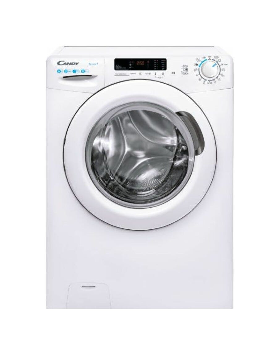 Candy CS4 1262DE/1-S Lavatrice Smart cm. 60 - profondità cm. 45 - capacità 6 Kg - bianco