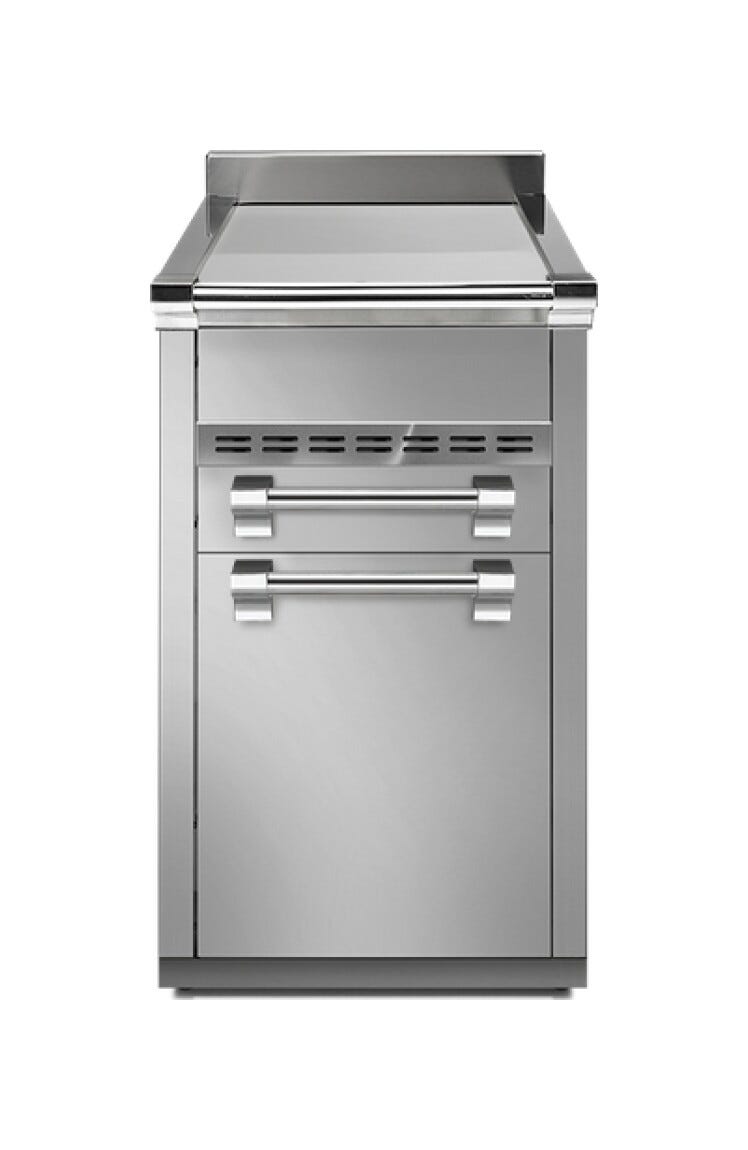 Steel Ascot A4C-P Ascot Piano da lavoro 45 cm, 3 cassetti soft-close, acciaio inox