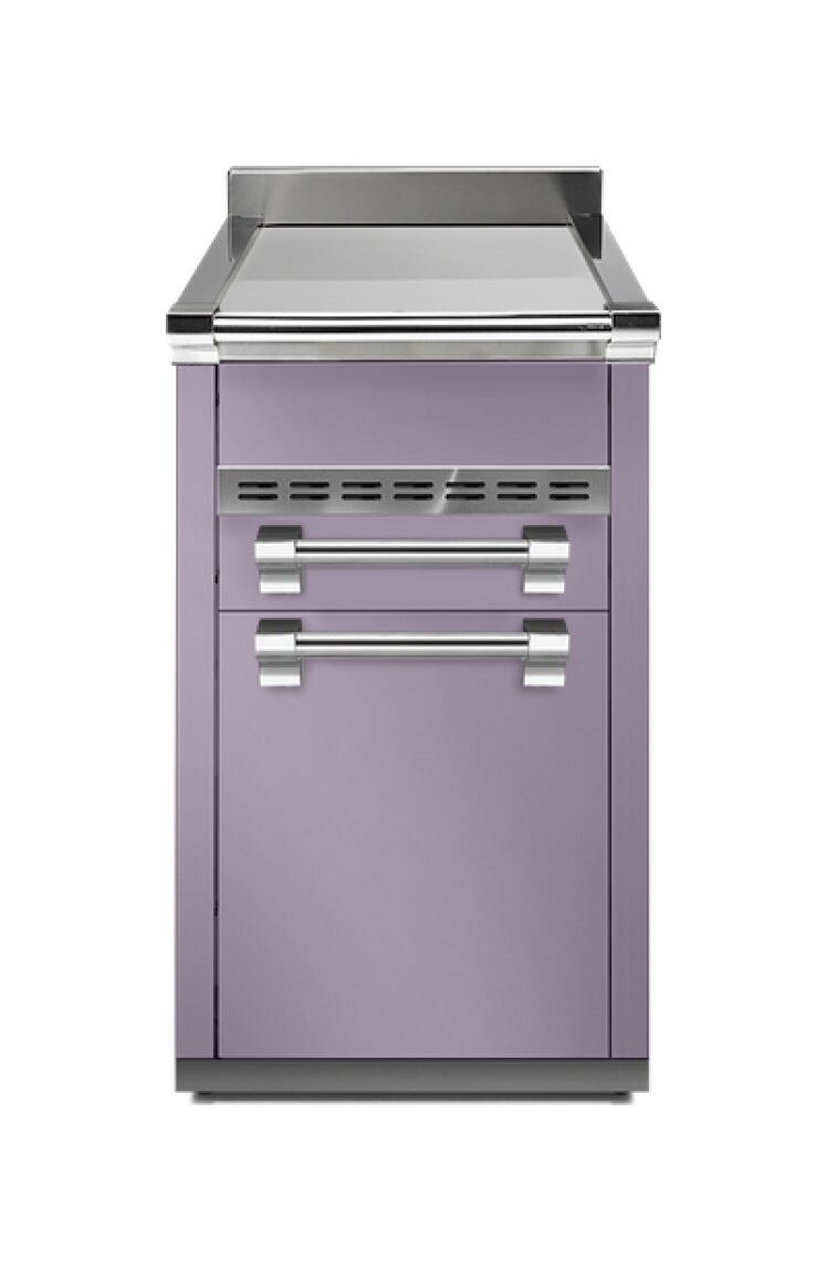 Steel Ascot A4C-P Ascot Piano da lavoro 45 cm, 3 cassetti soft-close, acciaio inox