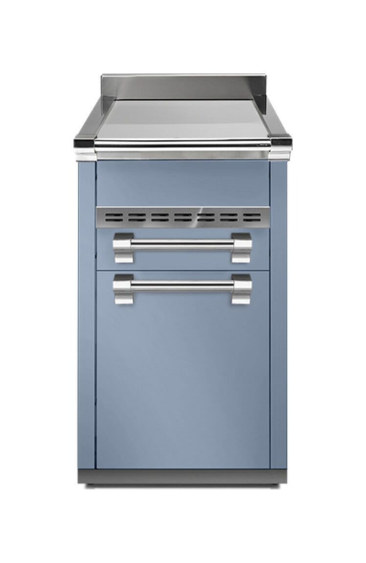 Steel Ascot A4C-P Ascot Piano da lavoro 45 cm, 3 cassetti soft-close, acciaio inox