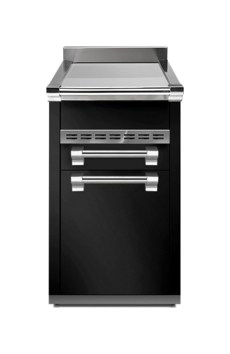 Steel Ascot A4C-P Ascot Piano da lavoro 45 cm, 3 cassetti soft-close, acciaio inox