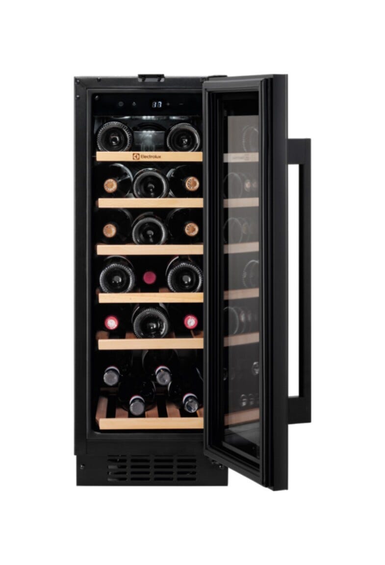 Electrolux EWUS020B5B Serie 500 Cantina vino da incasso sottotop cm. 30 h 82 - 20 bottiglie - nero