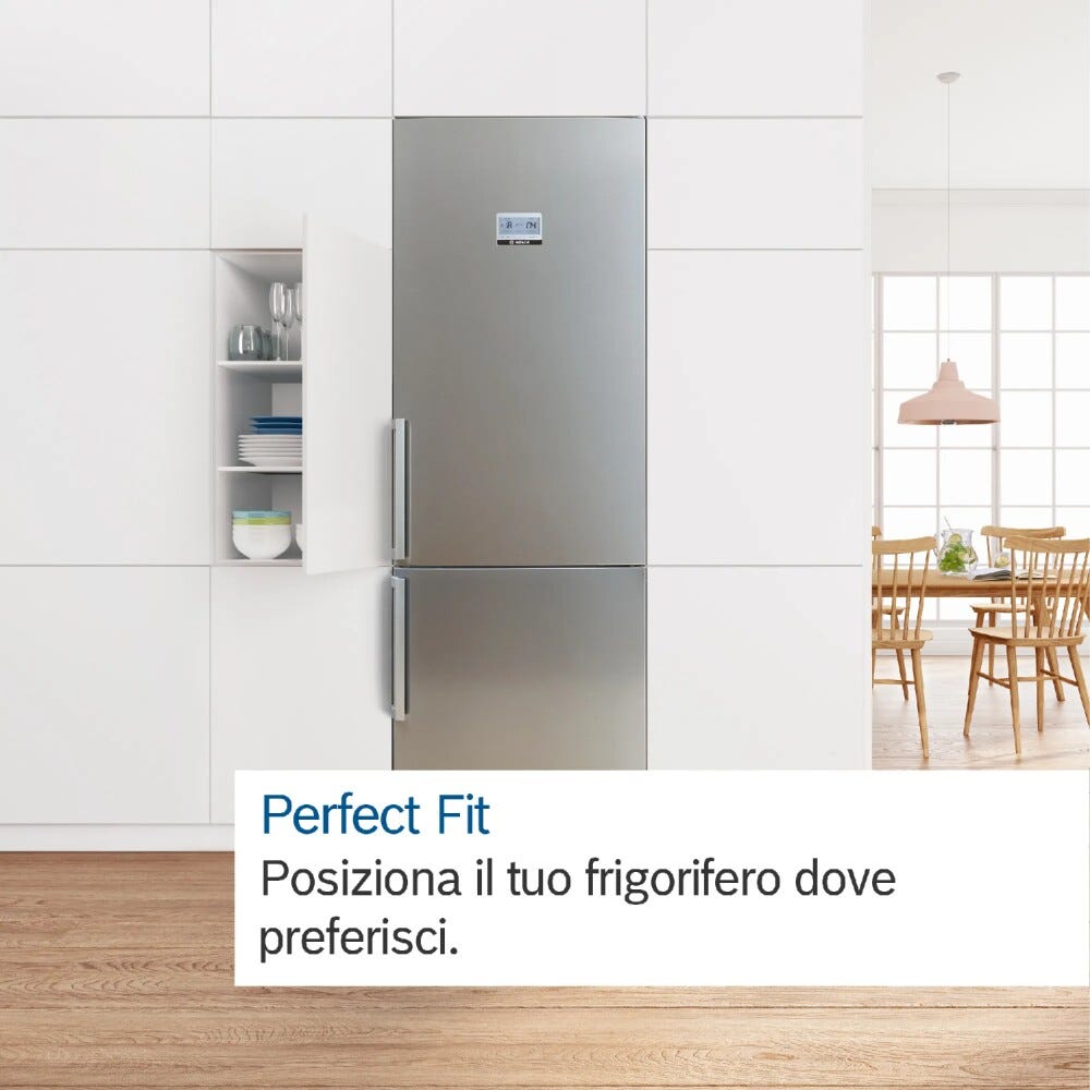 Bosch KGN39AIBT Serie 6 Frigorifero con congelatore a libera installazione cm.60 h.203 - inox antimpronta