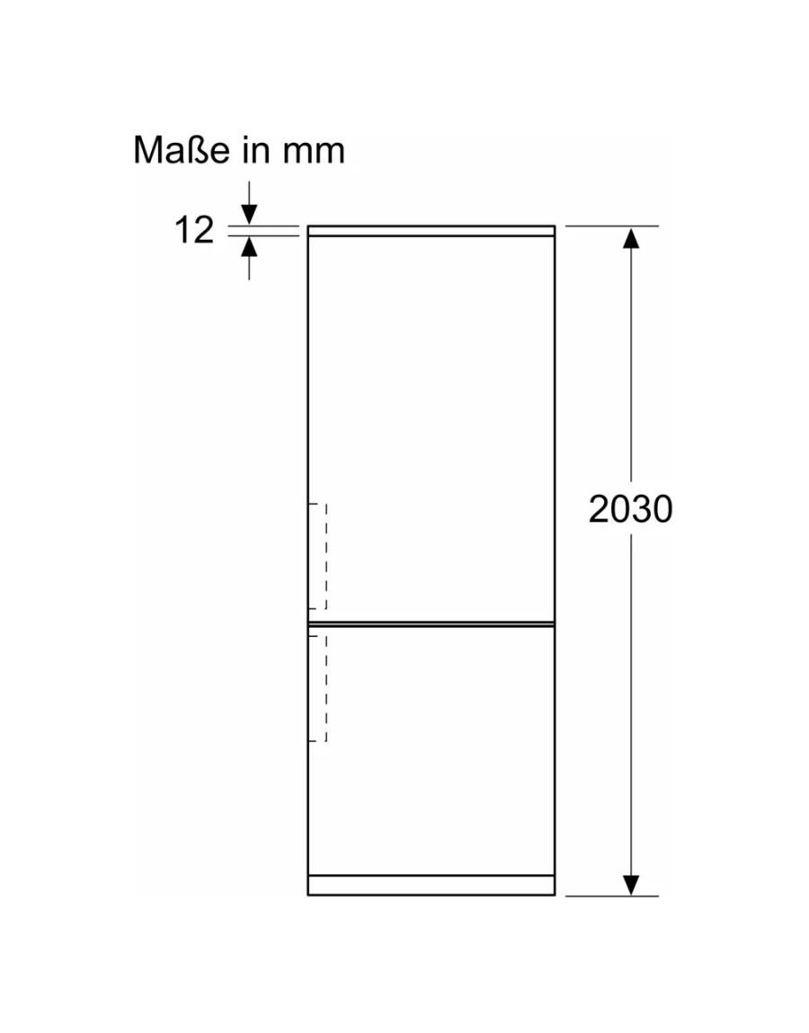 Bosch KGN39LBCF Serie 6 Frigorifero con congelatore a libera installazione cm.60 h.203 - vetro nero
