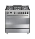 Smeg BG91PX2 Concerto Cucina da accosto 90 x 60 - 5 fuochi gas + 1 forno elettrico - inox