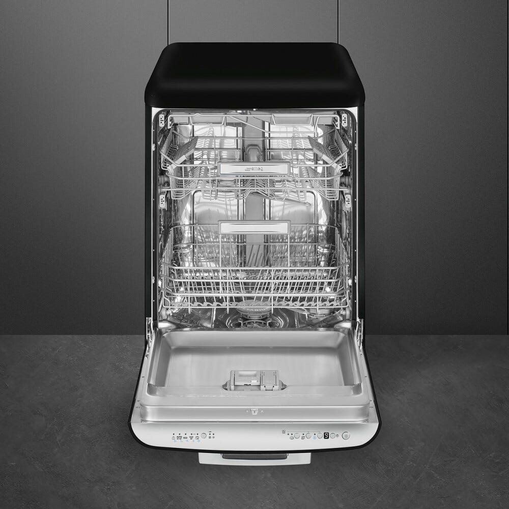 Smeg Selection LVFABBL3 50's Style Lavastoviglie libera installazione cm. 60 - 13 coperti - nero