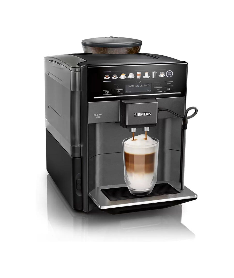 Siemens TE651319RW EQ.6 plus s100 Macchina per caffè automatica - nero metallizzato