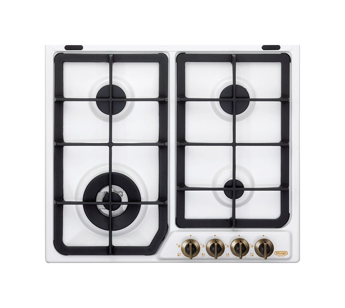 De Longhi BF46PRO Piano cottura a gas cm. 58 - bianco