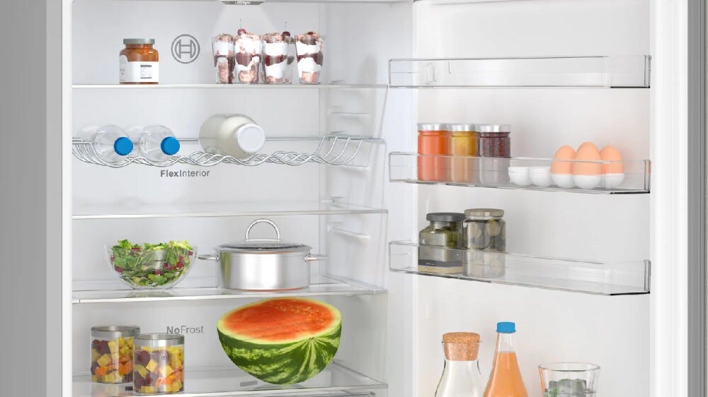 Bosch KGN497ICT Serie 4 Frigorifero con congelatore a libera installazione - cm.70 h.203 lt.440 - inox antimpronta