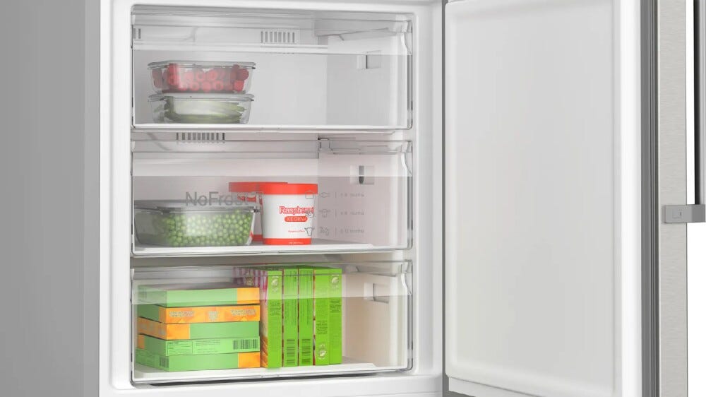 Bosch KGN497ICT Serie 4 Frigorifero con congelatore a libera installazione - cm.70 h.203 lt.440 - inox antimpronta
