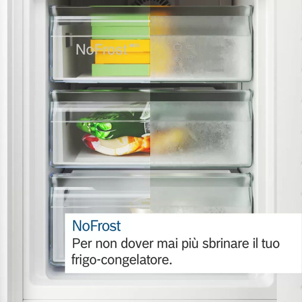 Bosch KGN497ICT Serie 4 Frigorifero con congelatore a libera installazione - cm.70 h.203 lt.440 - inox antimpronta