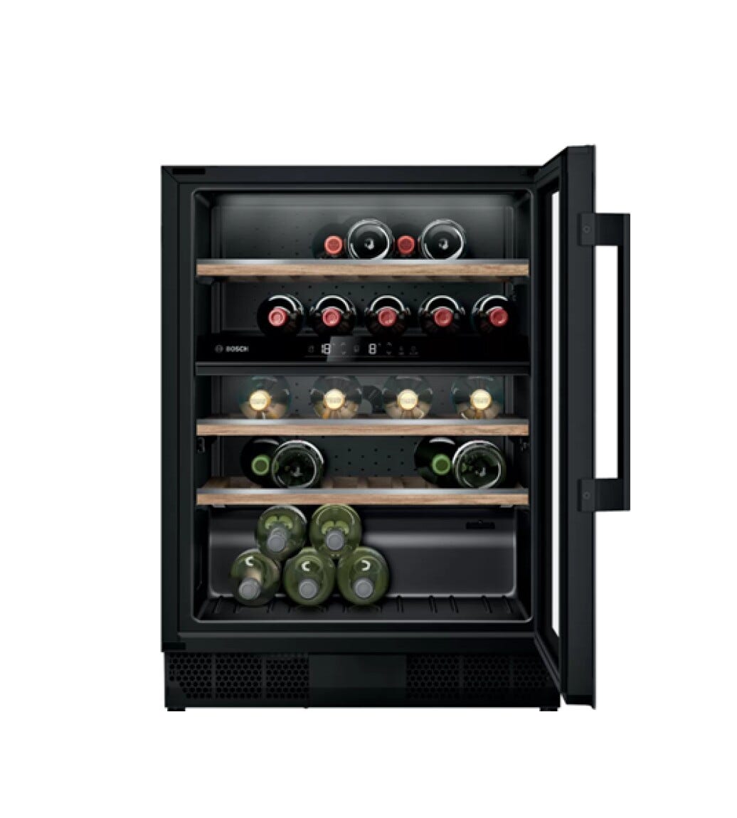 Bosch KUW21AHG0 Serie 6 Cantina vino ad incasso - cm.60 h.82 - 44 bottiglie - nero