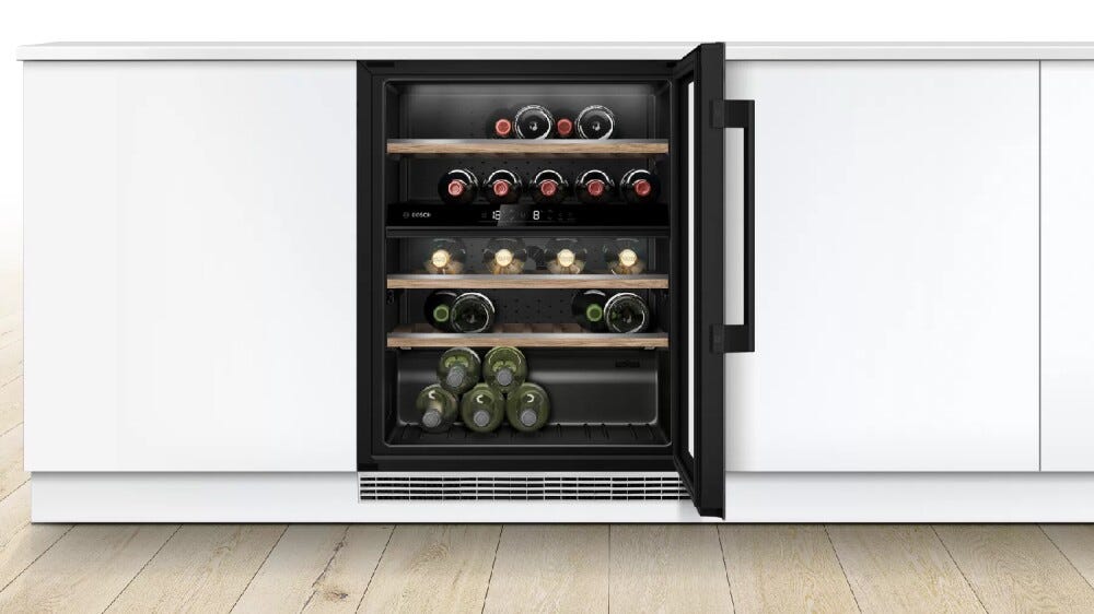 Bosch KUW21AHG0 Serie 6 Cantina vino ad incasso - cm.60 h.82 - 44 bottiglie - nero