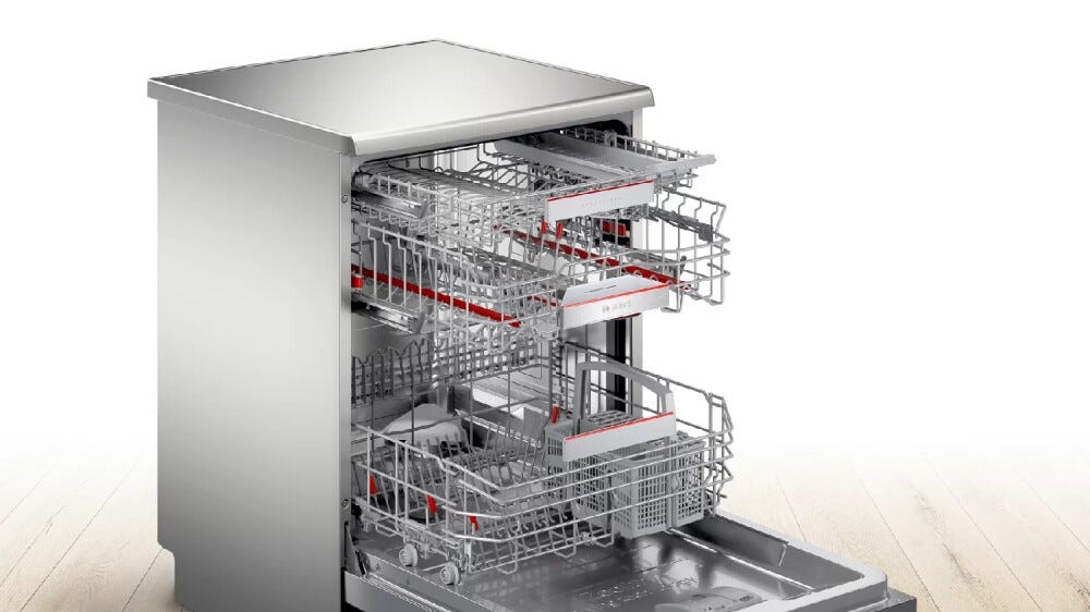 Bosch SMS6ZDI48E Serie 6 Lavastoviglie a libera installazione - cm.60 - 13 coperti - inox