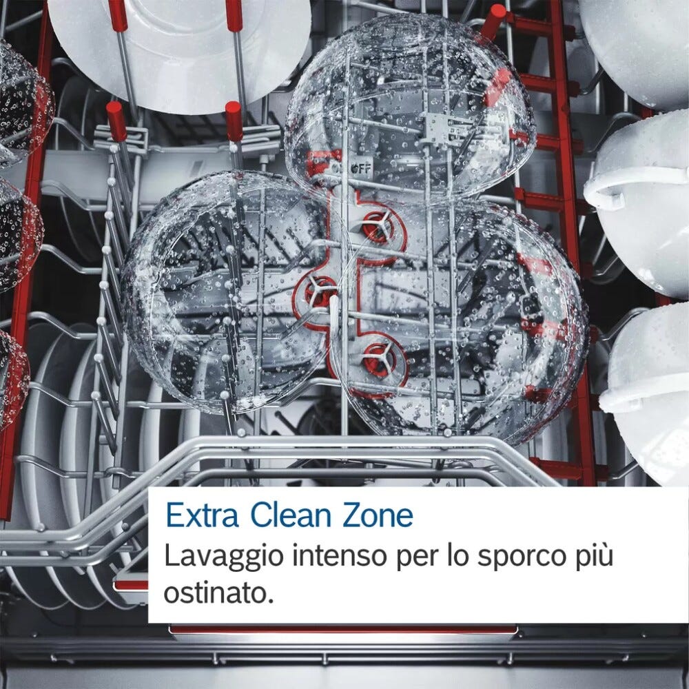 Bosch SMS6ZDI48E Serie 6 Lavastoviglie a libera installazione - cm.60 - 13 coperti - inox