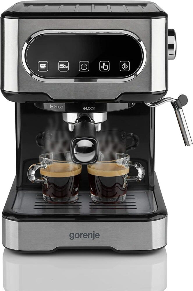 Gorenje ESCM15DBK Macchina per caffè manuale - nero