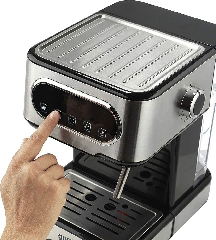 Gorenje ESCM15DBK Macchina per caffè manuale - nero