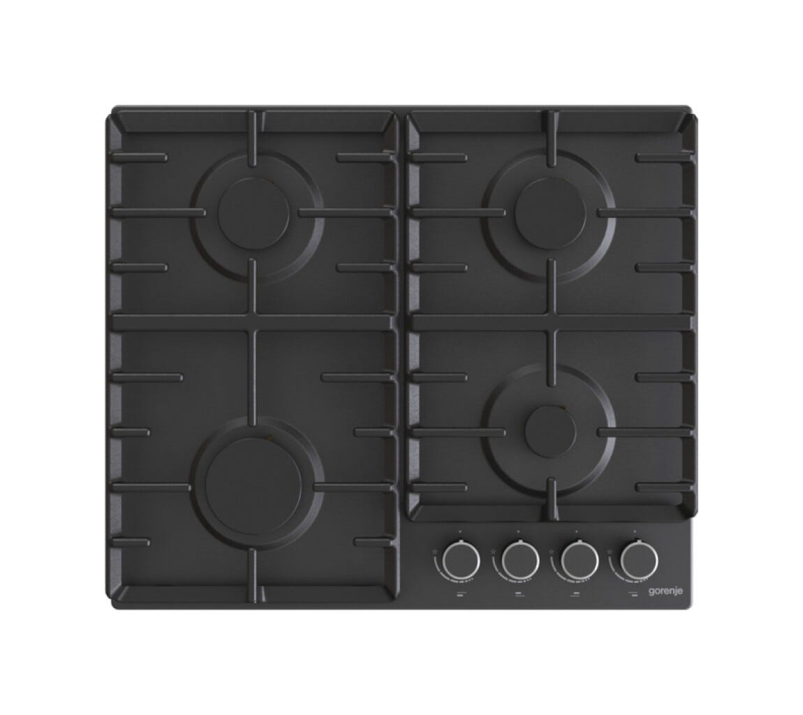 Gorenje G642AB Piano cottura a gas cm. 60 - nero