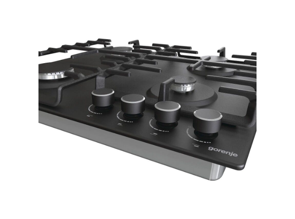 Gorenje G642AB Piano cottura a gas cm. 60 - nero