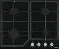 Gorenje GT641KB Piano cottura a gas cm. 61 - vetro nero