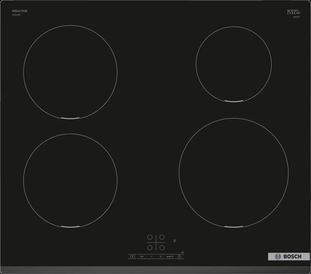 Bosch PIE631BB5E Serie 4 Piano cottura a induzione - cm.60 - vetroceramica nero