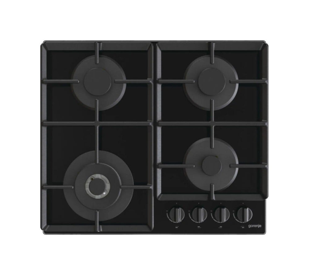 Gorenje GTW641EB Piano cottura a gas cm. 60 - vetro nero