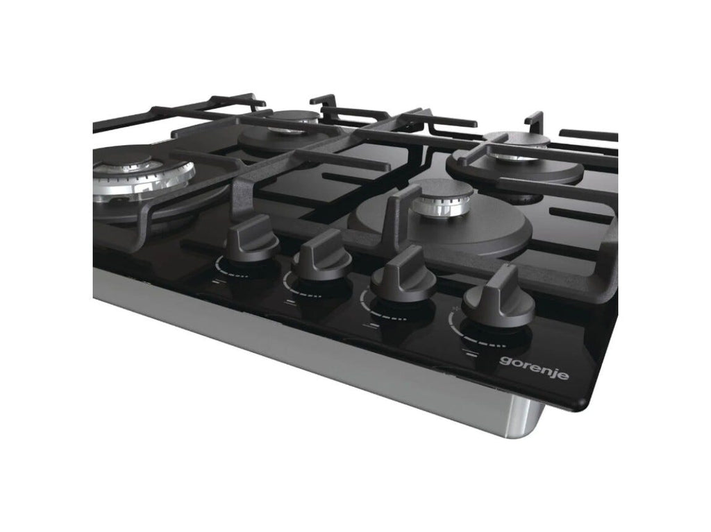 Gorenje GTW641EB Piano cottura a gas cm. 60 - vetro nero