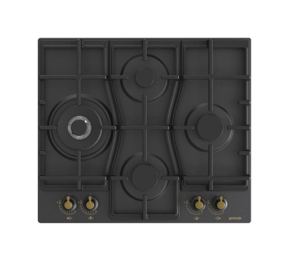Gorenje GW6D42CLB Piano cottura a gas cm. 60 - nero