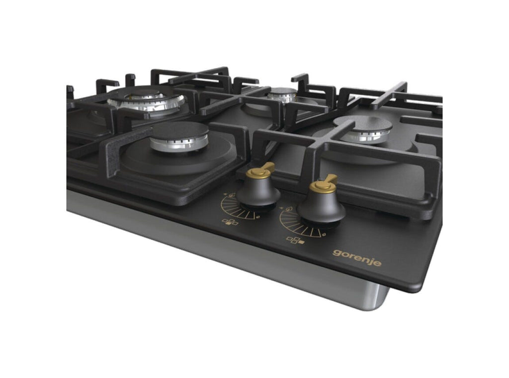 Gorenje GW6D42CLB Piano cottura a gas cm. 60 - nero