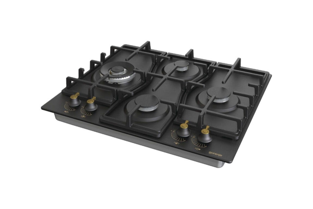 Gorenje GW6D42CLB Piano cottura a gas cm. 60 - nero