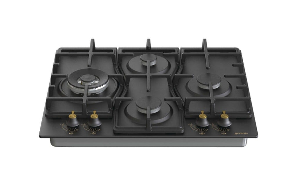 Gorenje GW6D42CLB Piano cottura a gas cm. 60 - nero