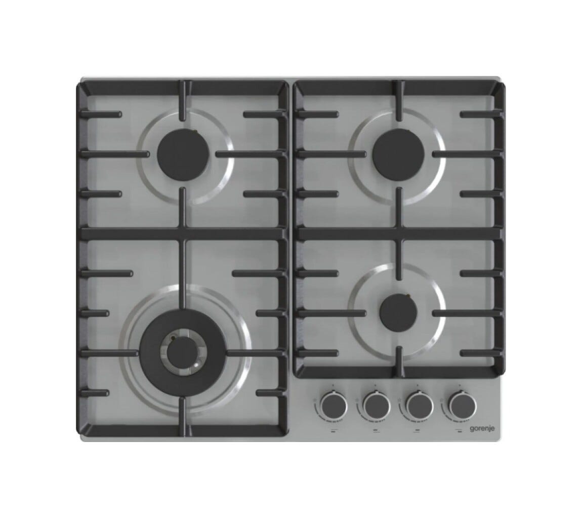 Gorenje GW642ABX Piano cottura a gas cm. 60 - inox