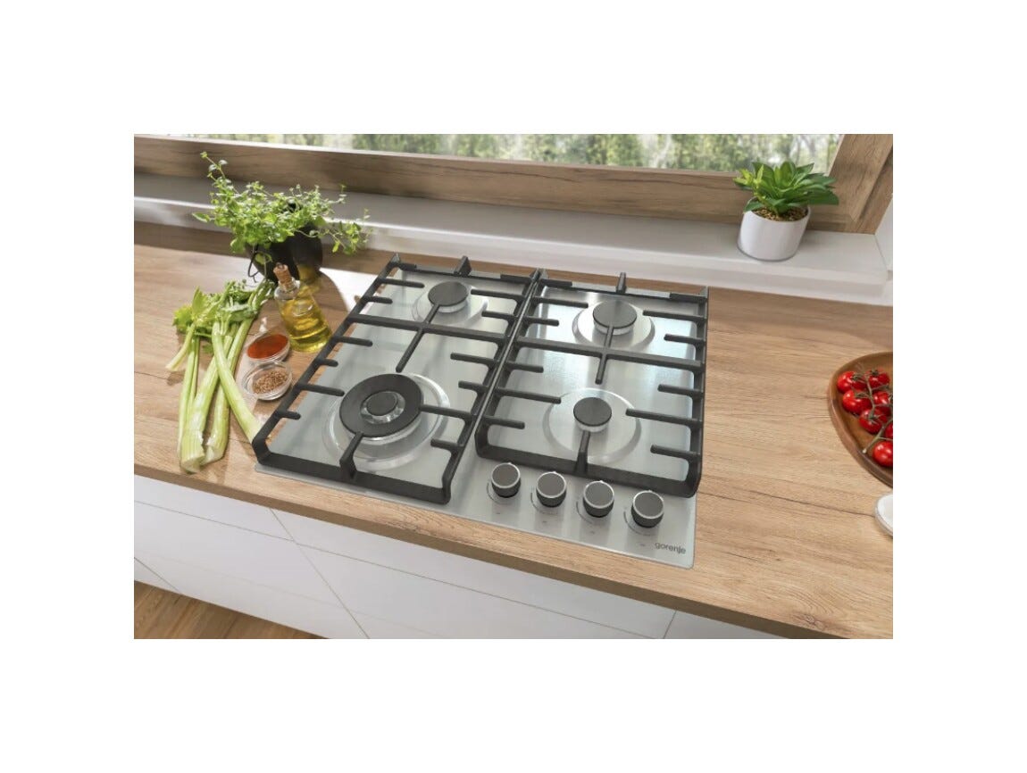 Gorenje GW642ABX Piano cottura a gas cm. 60 - inox