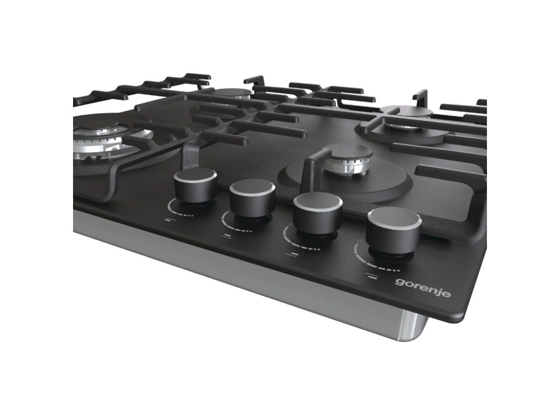 Gorenje GW642AB Piano cottura a gas cm. 60 - nero