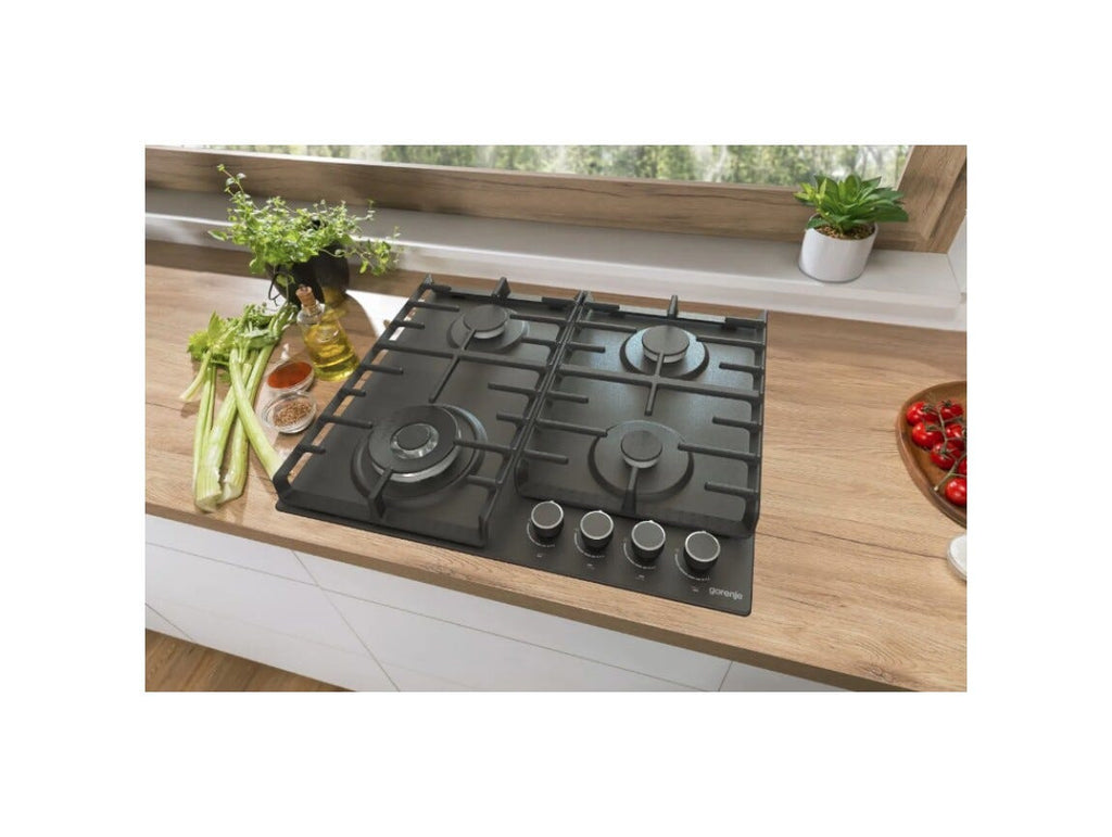 Gorenje GW642AB Piano cottura a gas cm. 60 - nero