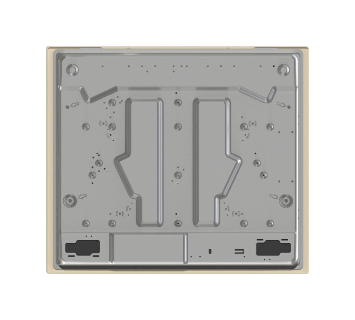 Gorenje GW6D42CLI Piano cottura a gas cm. 60 - crema