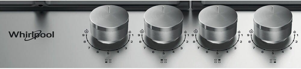 Whirlpool TGML 660 IX Piano a cottura a gas cm. 58 - inox