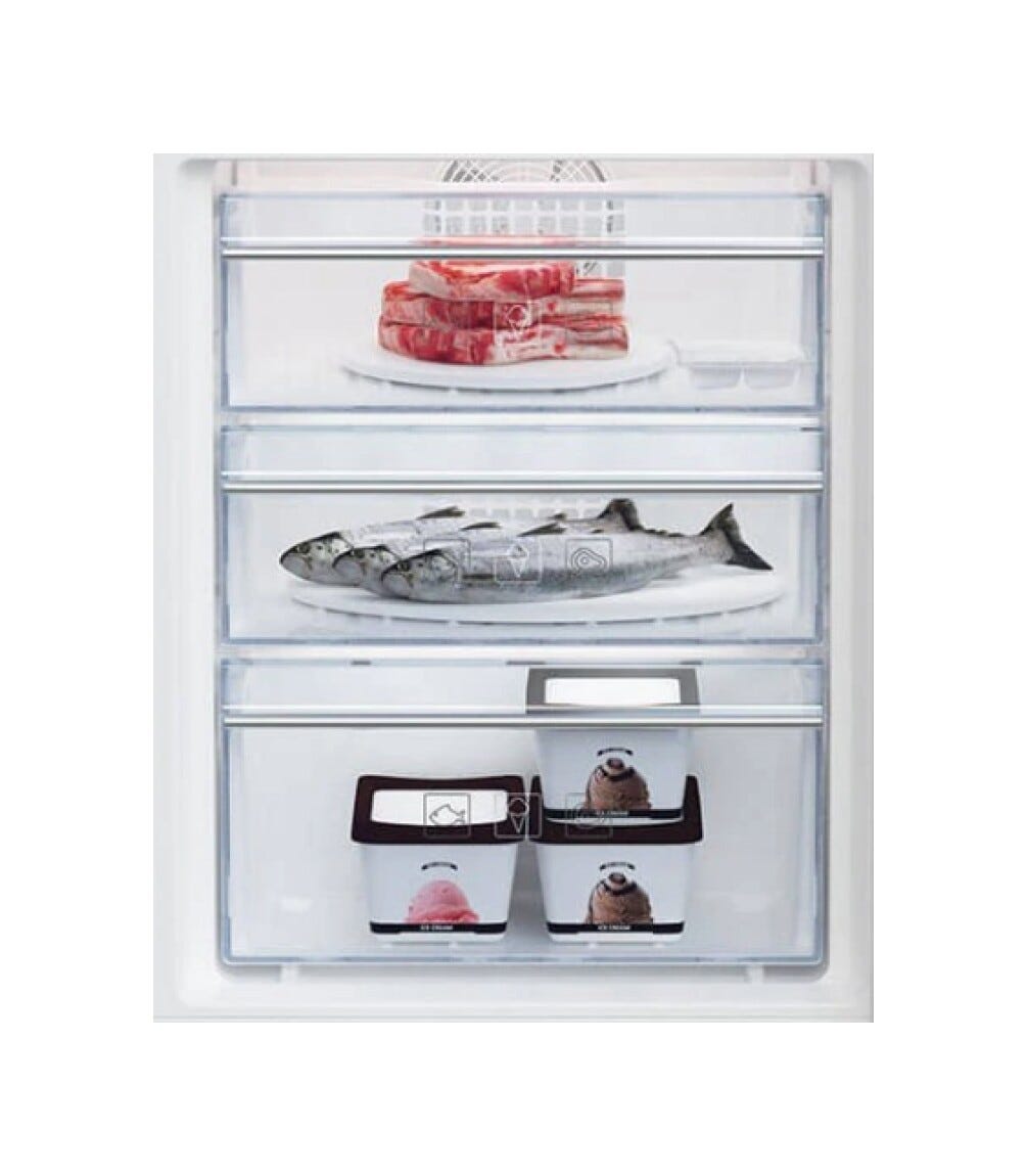 Beko BCNA306E4SN Frigorifero con congelatore da incasso cm. 54 h. 194 - lt. 306 - bianco